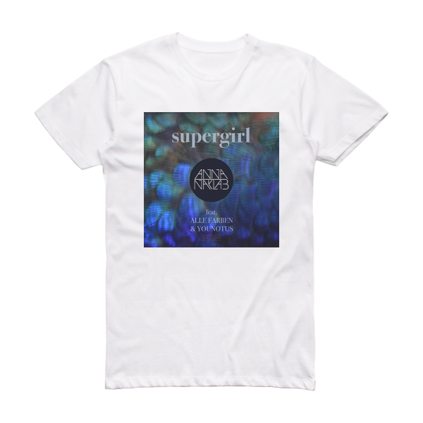 Anna Naklab Supergirl Album Cover T-Shirt White