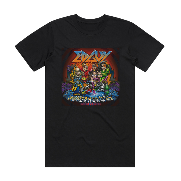 Edguy Superheroes Album Cover T-Shirt Black