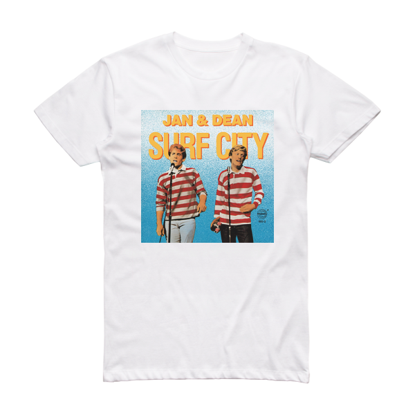 Jan and Dean Surf City 2 Album Cover T-Shirt White