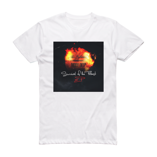 Mobb Deep Survival Of The Fittest Album Cover T-Shirt White