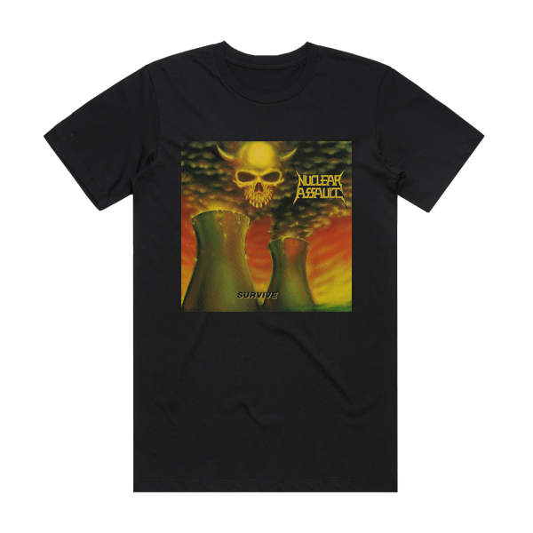 Nuclear Assault Survive Album Cover T-Shirt Black