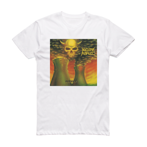 Nuclear Assault Survive Album Cover T-Shirt White