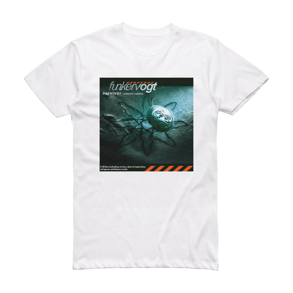 Funker Vogt Survivor 1 Album Cover T-Shirt White