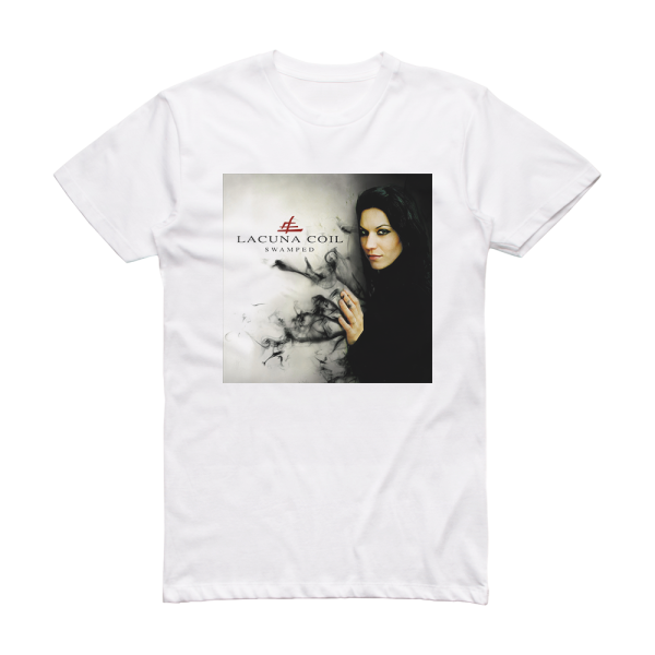 Lacuna Coil Swamped Album Cover T-Shirt White