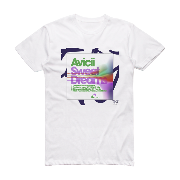 Avicii Sweet Dreams Remixes Album Cover T-Shirt White