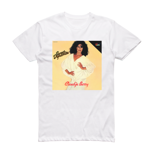 Claudja Barry Sweet Dynamite Album Cover T-Shirt White