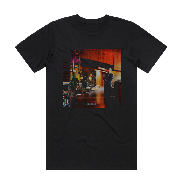 Monaco Sweet Lips Album Cover T-Shirt Black