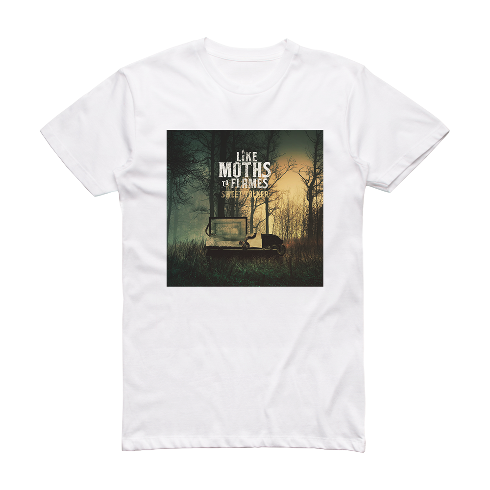 Like Moths to Flames Sweet Talker Ep Album Cover T-Shirt White