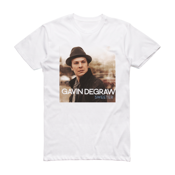 Gavin Degraw Sweeter Album Cover T Shirt White Album Cover T Shirts 