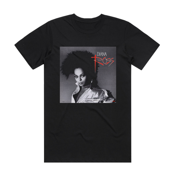 Diana Ross Swept Away 1 Album Cover T-Shirt Black