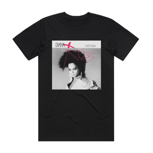 Diana Ross Swept Away 2 Album Cover T-Shirt Black