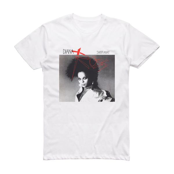 Diana Ross Swept Away 3 Album Cover T-Shirt White