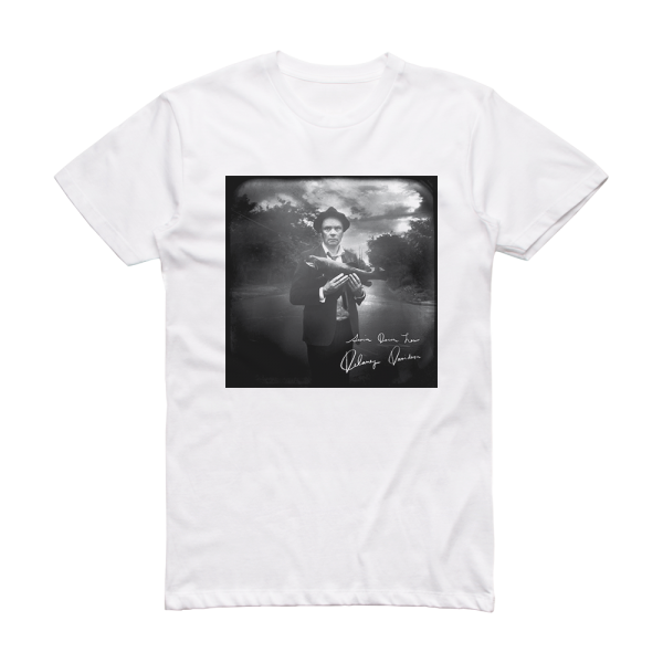 Delaney Davidson Swim Down Low Album Cover T-Shirt White