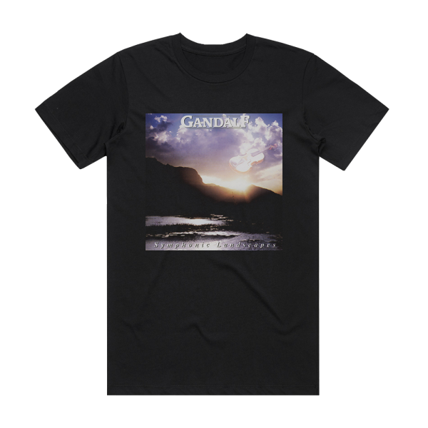 Gandalf Symphonic Landscapes Album Cover T-Shirt Black