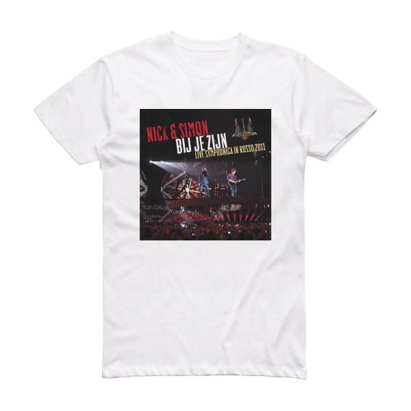 Nick and Simon Symphonica In Rosso Album Cover T-Shirt White