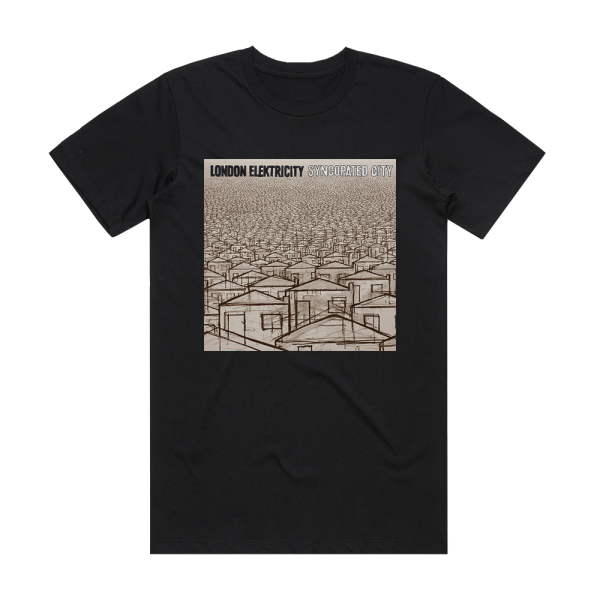 London Elektricity Syncopated City Album Cover T-Shirt Black
