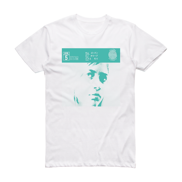 Kim Gordon Syr 5 Album Cover T-Shirt White