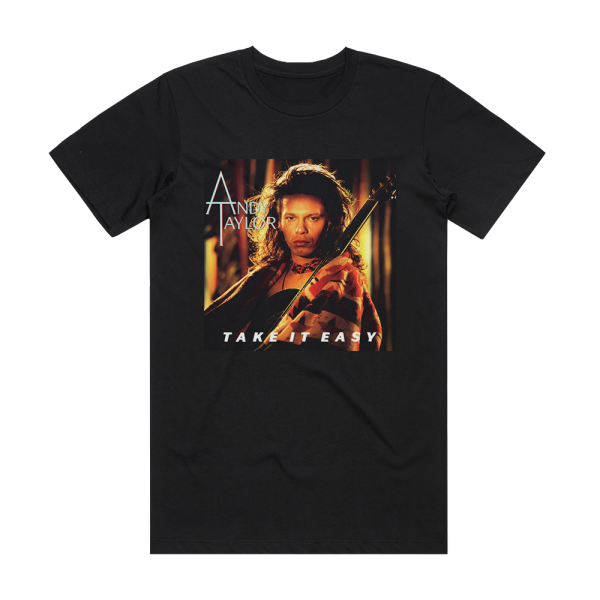 Andy Taylor Take It Easy Album Cover T-Shirt Black