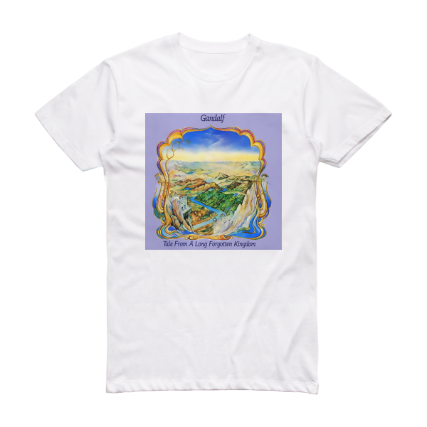 Gandalf Tale From A Long Forgotten Kingdom Album Cover T-Shirt White