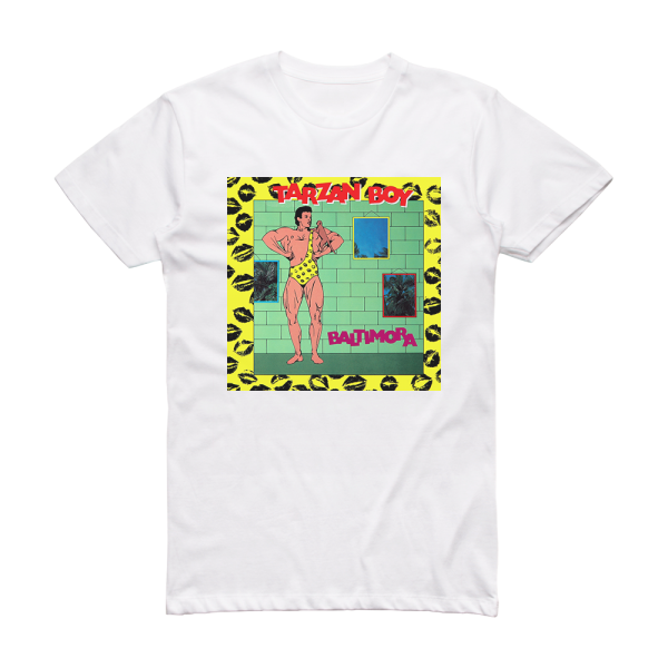 Baltimora Tarzan Boy Album Cover T-Shirt White