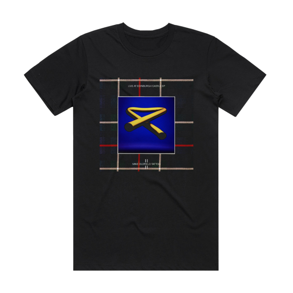 Mike Oldfield Tattoo Live At Edinburgh Castle Ep Album Cover T-Shirt Black