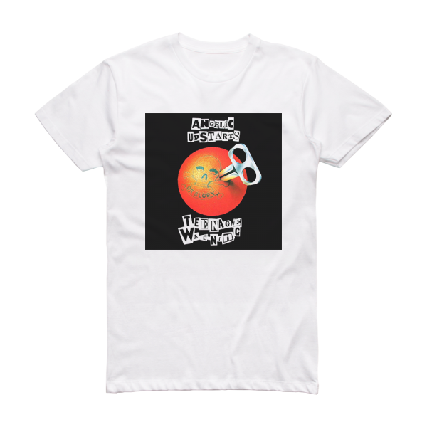 Angelic Upstarts Teenage Warning Album Cover T-Shirt White