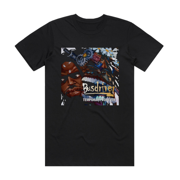 Busdriver Temporary Forever Album Cover T-Shirt Black