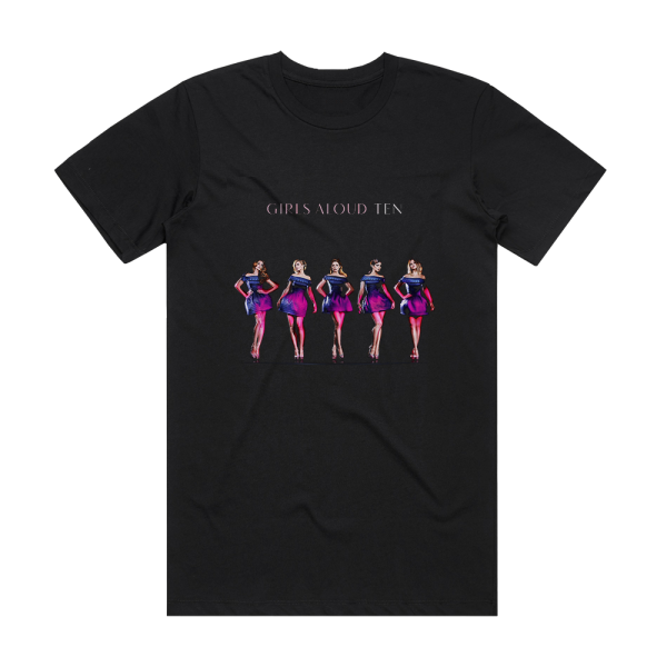 Girls Aloud Ten Album Cover T-Shirt Black