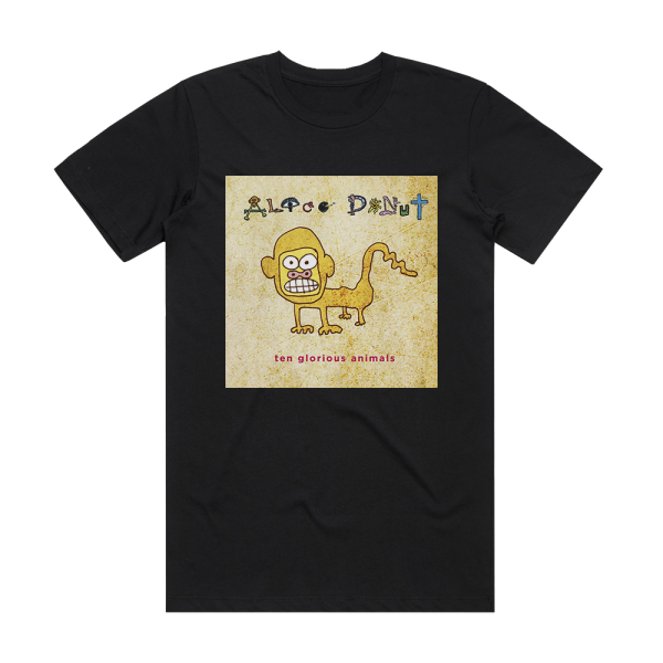 Alice Donut Ten Glorious Animals Album Cover T-Shirt Black