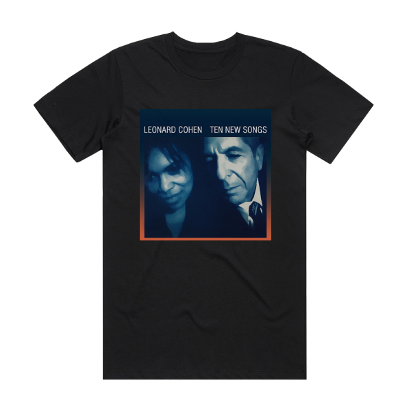 Leonard Cohen Ten New Songs 1 Album Cover T-Shirt Black