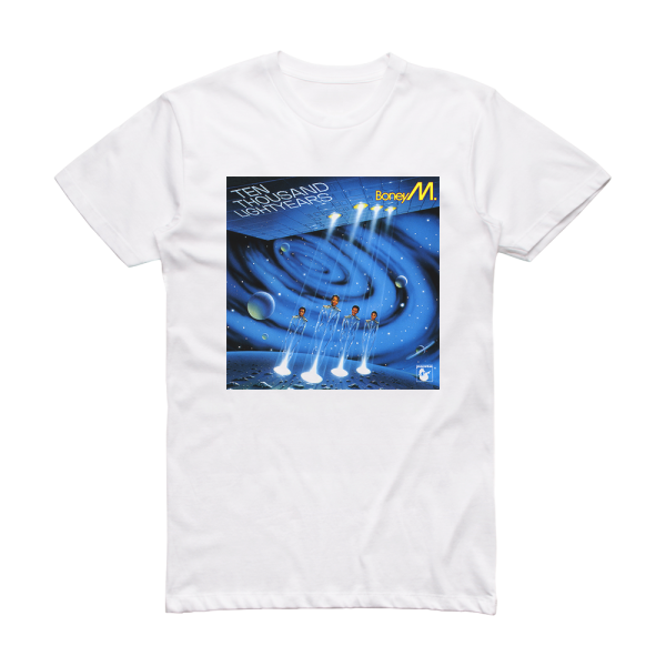 Boney M Ten Thousand Lightyears Album Cover T-Shirt White