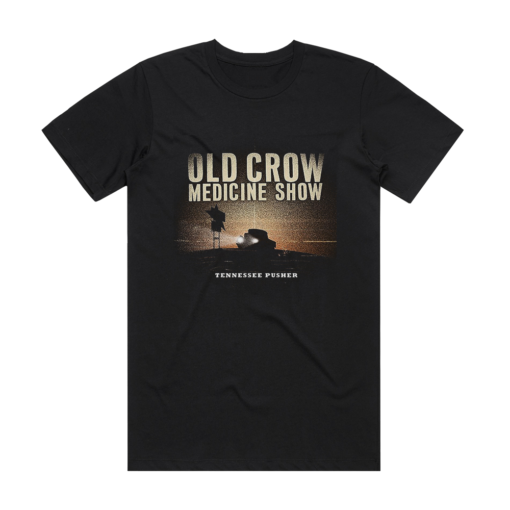 Old Crow Medicine Show Tennessee Pusher Album Cover T-Shirt Black