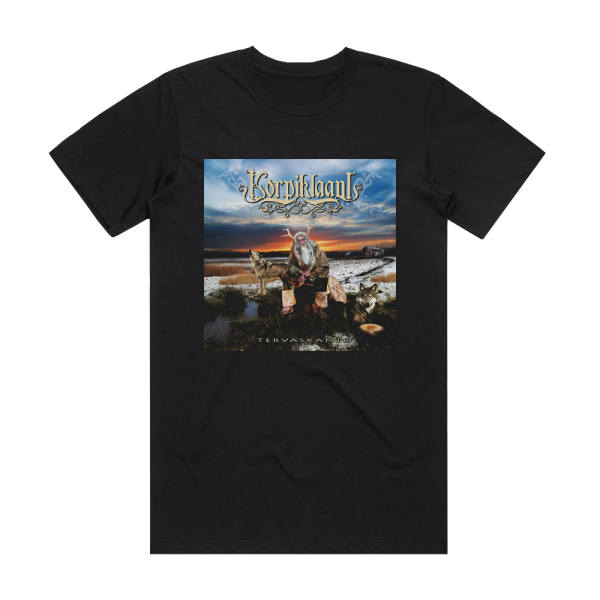 Korpiklaani Tervaskanto Album Cover T-Shirt Black