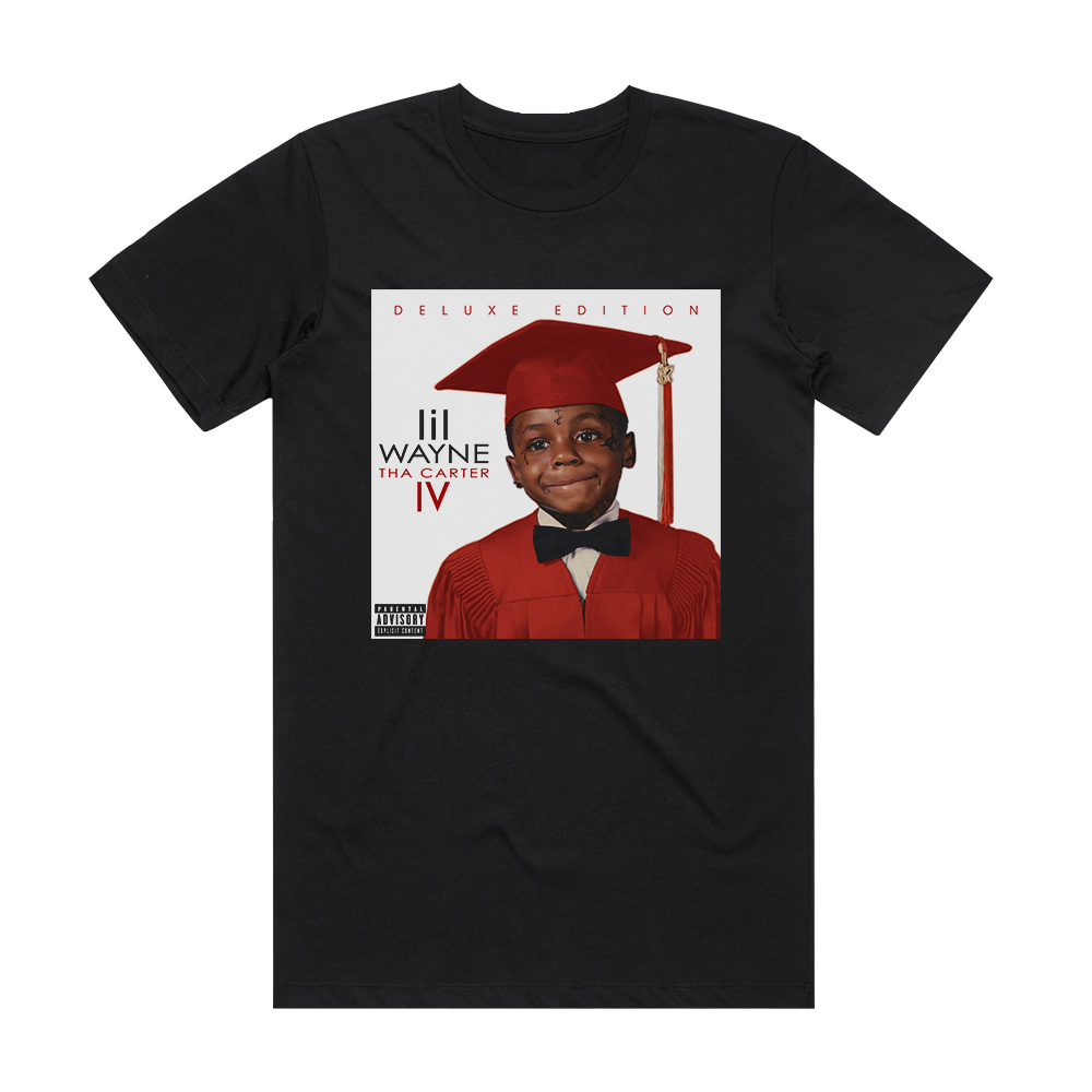 Lil Wayne Tha Carter Iv Deluxe Edition 2 Album Cover T-Shirt Black ...