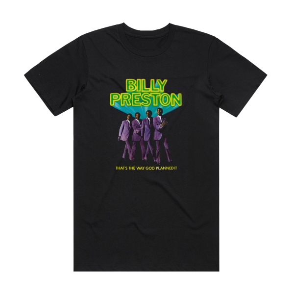 Billy Preston Thats The Way God Planned It Album Cover T-Shirt Black