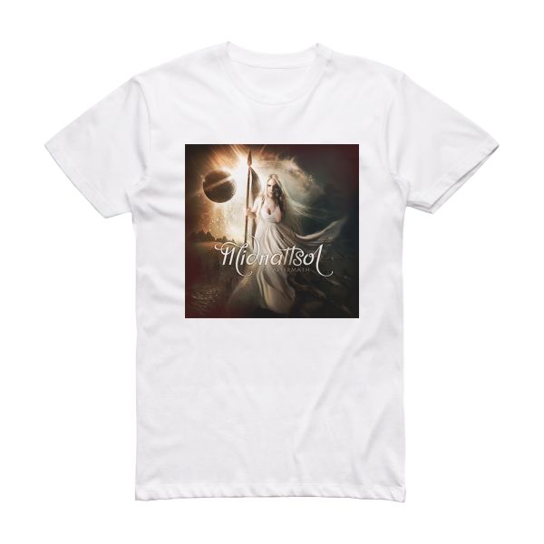 Midnattsol The Aftermath Album Cover T-Shirt White