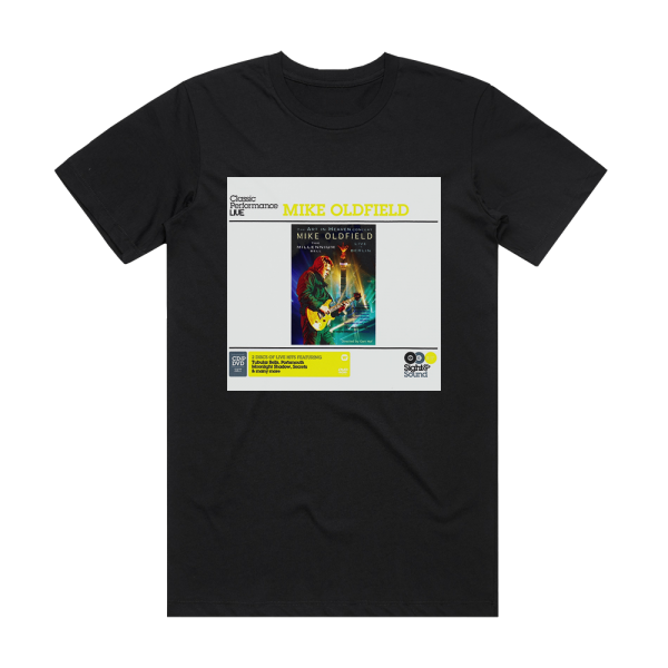 Mike Oldfield The Art In Heaven Concert  The Millennium Bell  Live In Be Album Cover T-Shirt Black