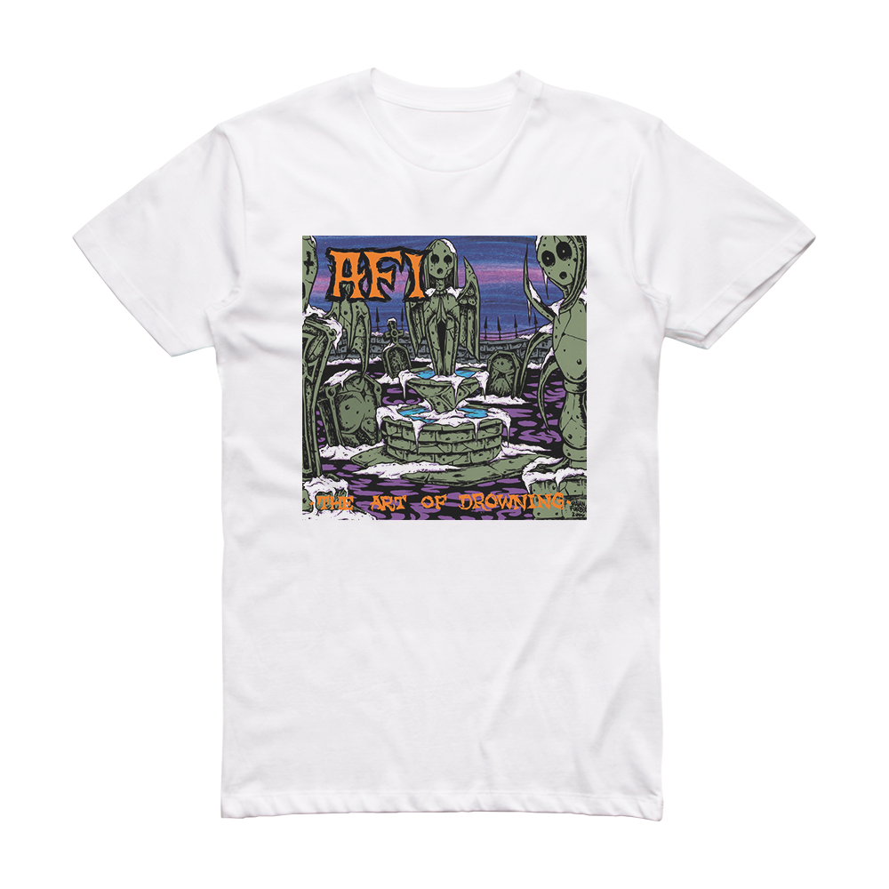 AFI The Art Of Drowning Album Cover T-Shirt White – ALBUM COVER T-SHIRTS