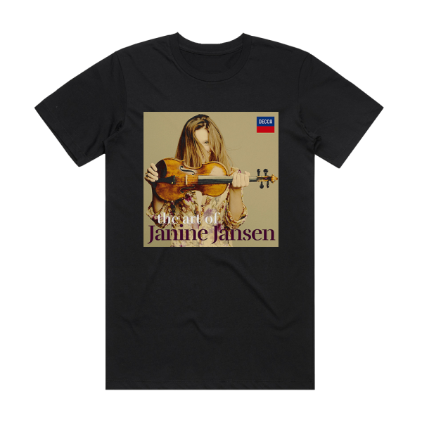 Janine Jansen The Art Of Janine Jansen Album Cover T-Shirt Black