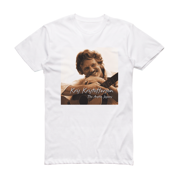 Kris Kristofferson The Austin Sessions Album Cover T-Shirt White