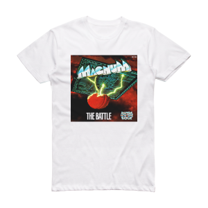 Magnum The Battle Album Cover T-Shirt White