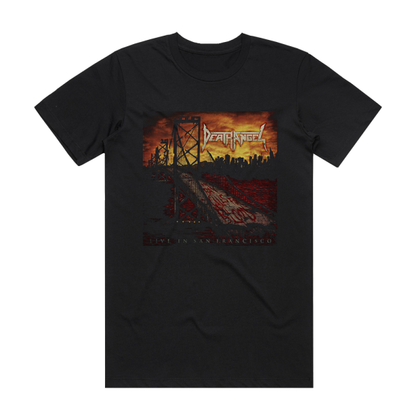 Death Angel The Bay Calls For Blood  Live In San Francisco Album Cover T-Shirt Black