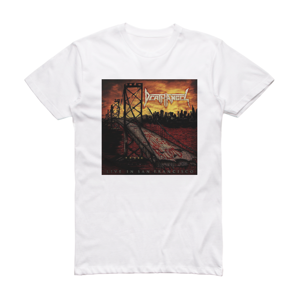 Death Angel The Bay Calls For Blood  Live In San Francisco Album Cover T-Shirt White