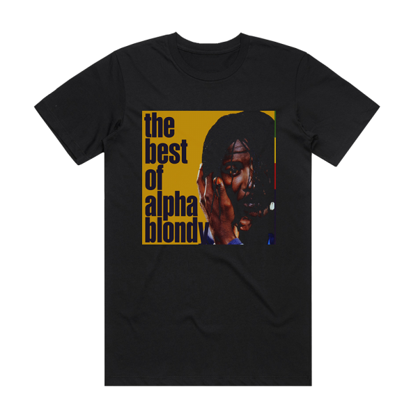 Alpha Blondy The Best Of Alpha Blondy Album Cover T-Shirt Black