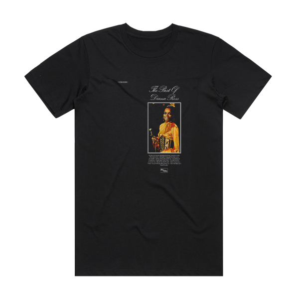 Diana Ross The Best Of Diana Ross Album Cover T-Shirt Black