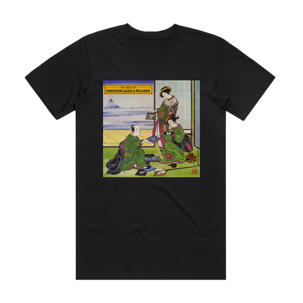 Emerson Lake & Palmer The Best Of Emerson Lake Palmer Album Cover T-Shirt Black