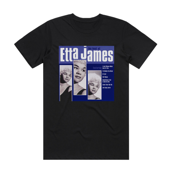 Etta James The Best Of Etta James Album Cover T-Shirt Black