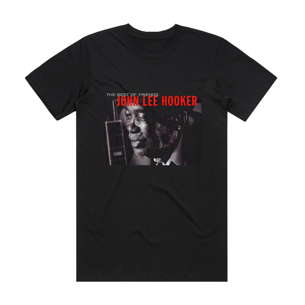 John Lee Hooker The Best Of Friends Album Cover T-Shirt Black