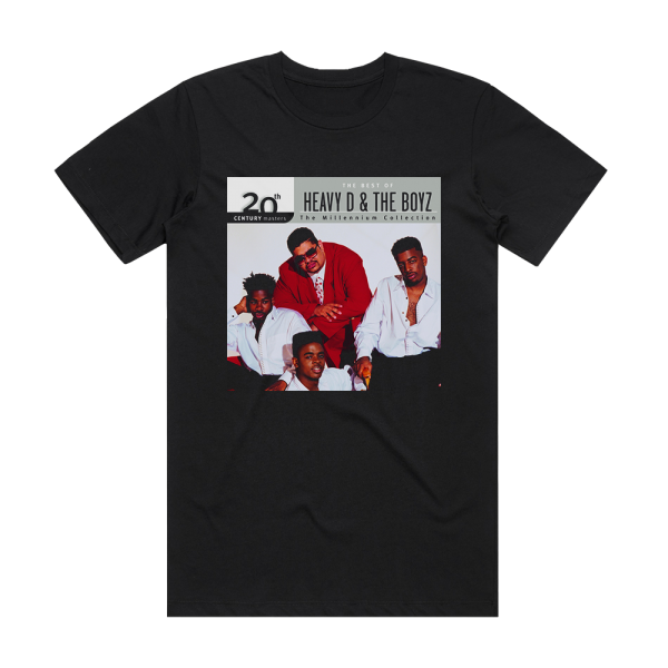 Heavy D and The Boyz The Best Of Heavy D The Boyz The Millennium Collection Album Cover T-Shirt Black