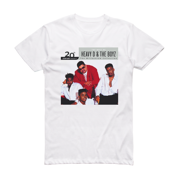 Heavy D and The Boyz The Best Of Heavy D The Boyz The Millennium Collection Album Cover T-Shirt White